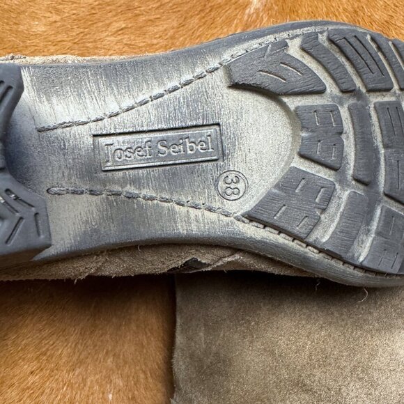 Josef Seibel Tan Suede Mid-Calf Boots – Size 38 (US 7.5-8) Western Fall Boot - Picture 3 of 7